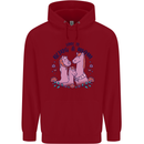 Love is Being a Mom Funny Horse Childrens Kids Hoodie Red