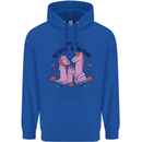 Love is Being a Mom Funny Horse Childrens Kids Hoodie Royal Blue