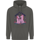 Love is Being a Mom Funny Horse Childrens Kids Hoodie Storm Grey
