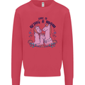 Love is Being a Mom Funny Horse Kids Sweatshirt Jumper Heliconia