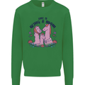 Love is Being a Mom Funny Horse Kids Sweatshirt Jumper Irish Green