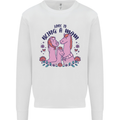 Love is Being a Mom Funny Horse Kids Sweatshirt Jumper White