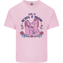 Love is Being a Mom Funny Horse Kids T-Shirt Childrens Light Pink