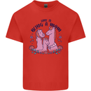 Love is Being a Mom Funny Horse Kids T-Shirt Childrens Red
