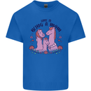 Love is Being a Mom Funny Horse Kids T-Shirt Childrens Royal Blue
