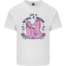 Love is Being a Mom Funny Horse Kids T-Shirt Childrens White
