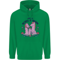 Love is Being a Mom Funny Horse Mens 80% Cotton Hoodie Irish Green