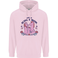Love is Being a Mom Funny Horse Mens 80% Cotton Hoodie Light Pink