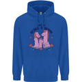 Love is Being a Mom Funny Horse Mens 80% Cotton Hoodie Royal Blue