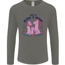 Love is Being a Mom Funny Horse Mens Long Sleeve T-Shirt Charcoal
