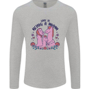 Love is Being a Mom Funny Horse Mens Long Sleeve T-Shirt Sports Grey