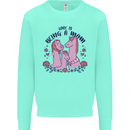 Love is Being a Mom Funny Horse Mens Sweatshirt Jumper Peppermint