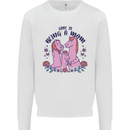 Love is Being a Mom Funny Horse Mens Sweatshirt Jumper White