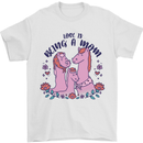 Love is Being a Mom Funny Horse Mens T-Shirt 100% Cotton White