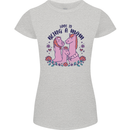 Love is Being a Mom Funny Horse Womens Petite Cut T-Shirt Sports Grey