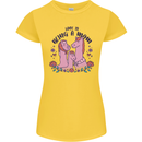 Love is Being a Mom Funny Horse Womens Petite Cut T-Shirt Yellow