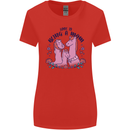 Love is Being a Mom Funny Horse Womens Wider Cut T-Shirt Red
