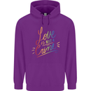 Love is Not a Crime LGBT Gay Awareness Childrens Kids Hoodie Purple