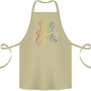 Love is Not a Crime LGBT Gay Awareness Cotton Apron 100% Organic Khaki