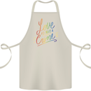 Love is Not a Crime LGBT Gay Awareness Cotton Apron 100% Organic Natural