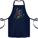 Love is Not a Crime LGBT Gay Awareness Cotton Apron 100% Organic Navy Blue