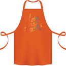 Love is Not a Crime LGBT Gay Awareness Cotton Apron 100% Organic Orange