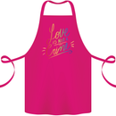 Love is Not a Crime LGBT Gay Awareness Cotton Apron 100% Organic Pink