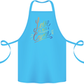 Love is Not a Crime LGBT Gay Awareness Cotton Apron 100% Organic Turquoise