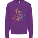 Love is Not a Crime LGBT Gay Awareness Kids Sweatshirt Jumper Purple