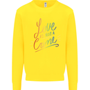 Love is Not a Crime LGBT Gay Awareness Kids Sweatshirt Jumper Yellow