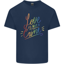 Love is Not a Crime LGBT Gay Awareness Kids T-Shirt Childrens Navy Blue