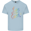Love is Not a Crime LGBT Gay Awareness Mens Cotton T-Shirt Tee Top Light Blue
