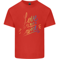 Love is Not a Crime LGBT Gay Awareness Mens Cotton T-Shirt Tee Top Red