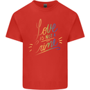 Love is Not a Crime LGBT Gay Awareness Mens Cotton T-Shirt Tee Top Red