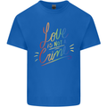 Love is Not a Crime LGBT Gay Awareness Mens Cotton T-Shirt Tee Top Royal Blue