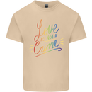 Love is Not a Crime LGBT Gay Awareness Mens Cotton T-Shirt Tee Top Sand