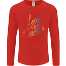 Love is Not a Crime LGBT Gay Awareness Mens Long Sleeve T-Shirt Red