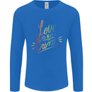 Love is Not a Crime LGBT Gay Awareness Mens Long Sleeve T-Shirt Royal Blue