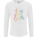 Love is Not a Crime LGBT Gay Awareness Mens Long Sleeve T-Shirt White