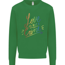 Love is Not a Crime LGBT Gay Awareness Mens Sweatshirt Jumper Irish Green