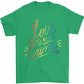 Love is Not a Crime LGBT Gay Awareness Mens T-Shirt Cotton Gildan Irish Green