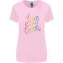 Love is Not a Crime LGBT Gay Awareness Womens Wider Cut T-Shirt Light Pink