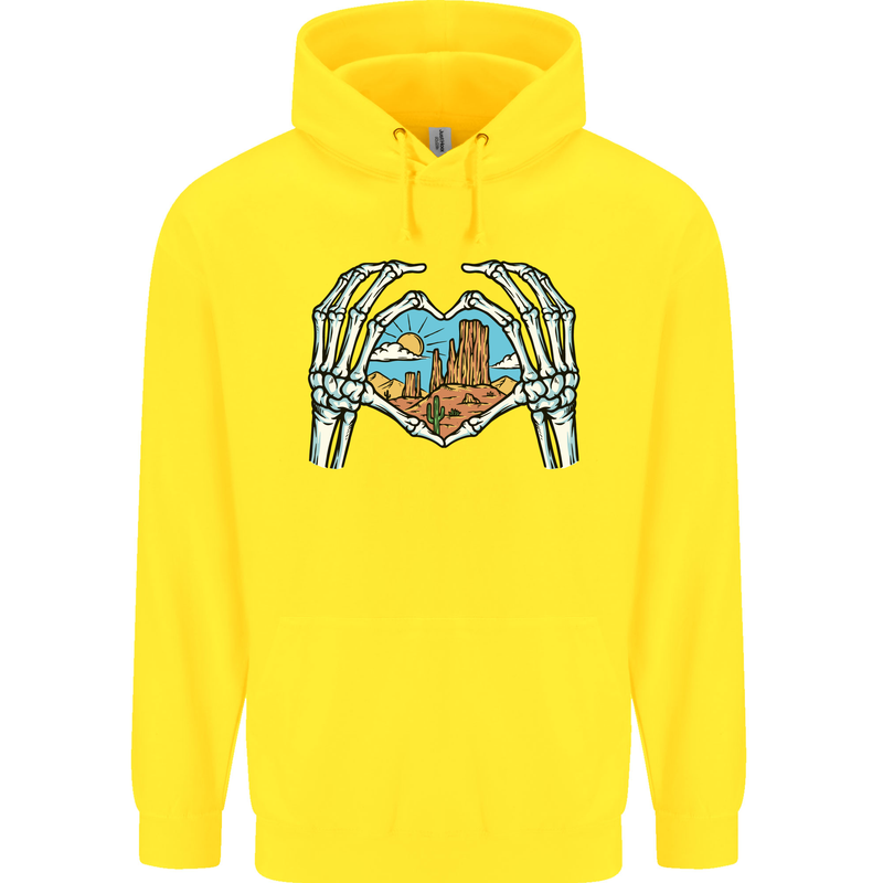 Love the Desert Safari Sand Cruising Childrens Kids Hoodie Yellow