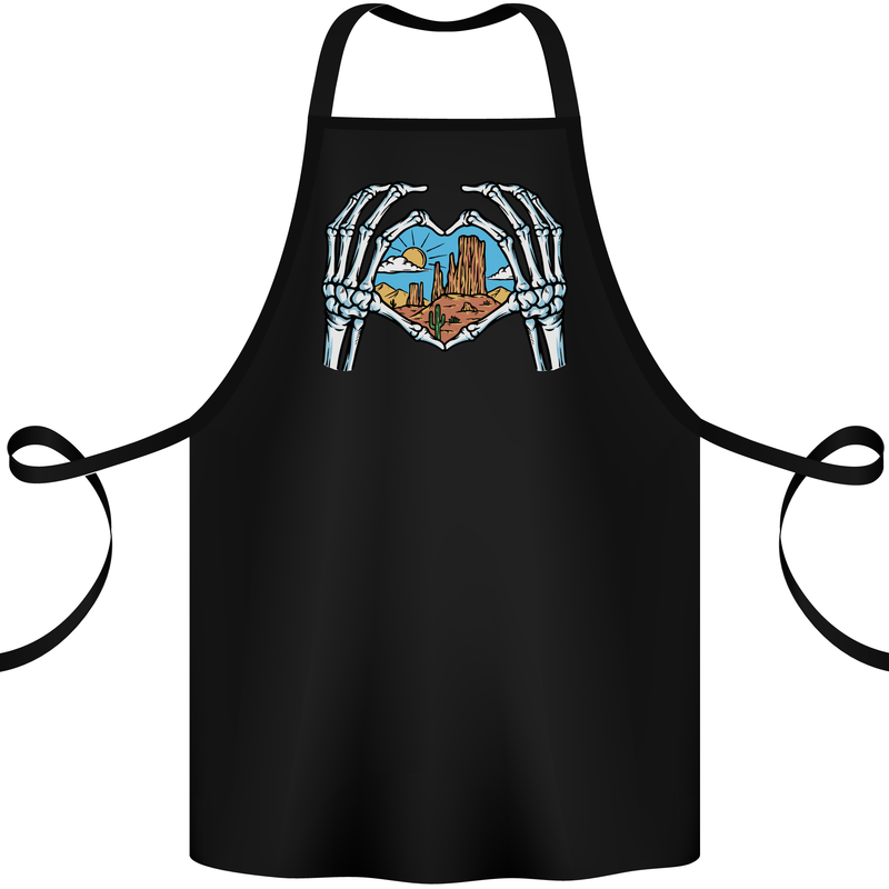 Love the Desert Safari Sand Cruising Cotton Apron 100% Organic Black