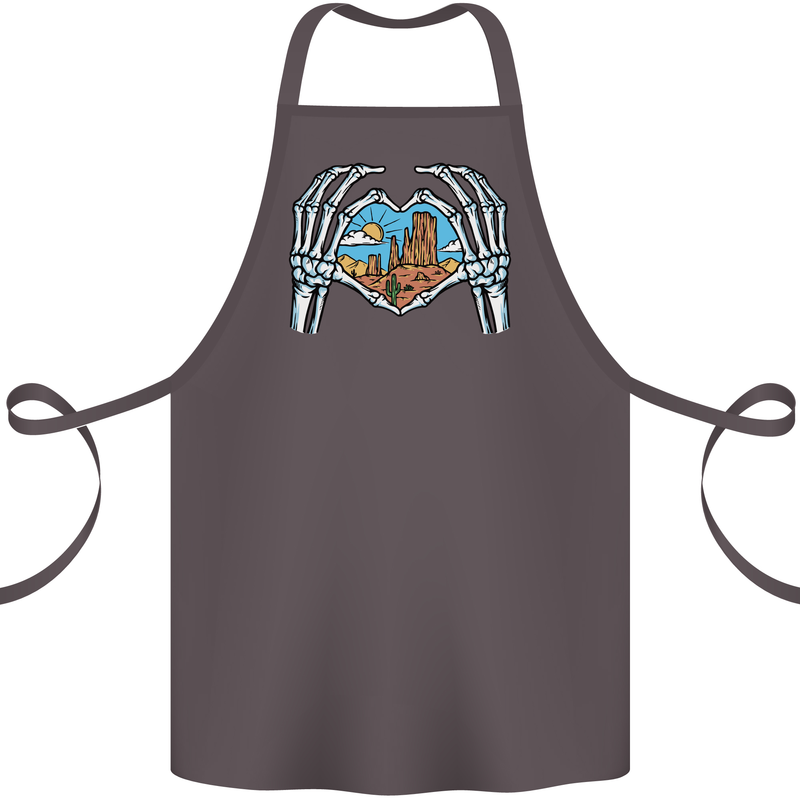 Love the Desert Safari Sand Cruising Cotton Apron 100% Organic Dark Grey