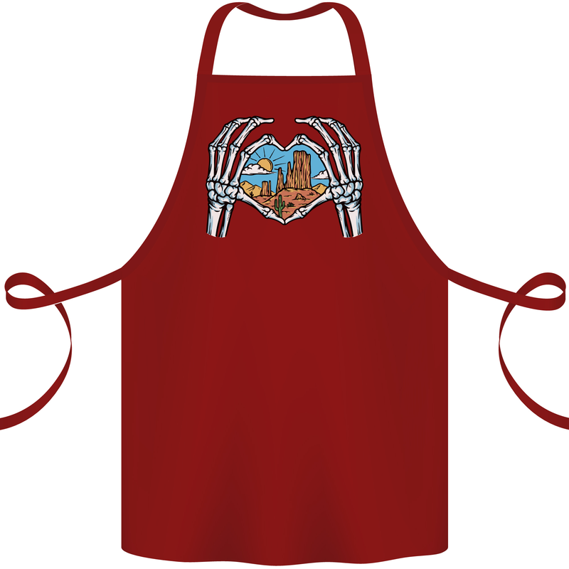 Love the Desert Safari Sand Cruising Cotton Apron 100% Organic Maroon