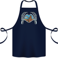 Love the Desert Safari Sand Cruising Cotton Apron 100% Organic Navy Blue