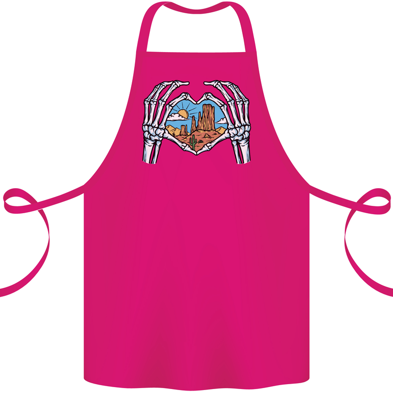 Love the Desert Safari Sand Cruising Cotton Apron 100% Organic Pink