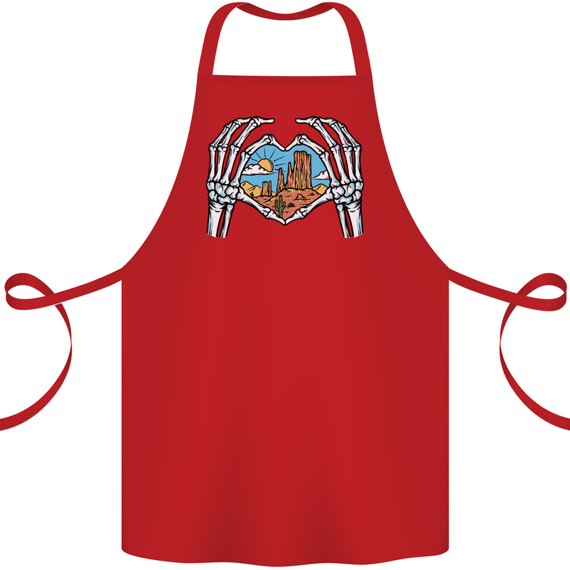 Love the Desert Safari Sand Cruising Cotton Apron 100% Organic Red