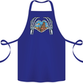Love the Desert Safari Sand Cruising Cotton Apron 100% Organic Royal Blue